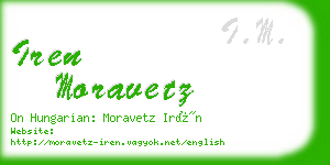 iren moravetz business card